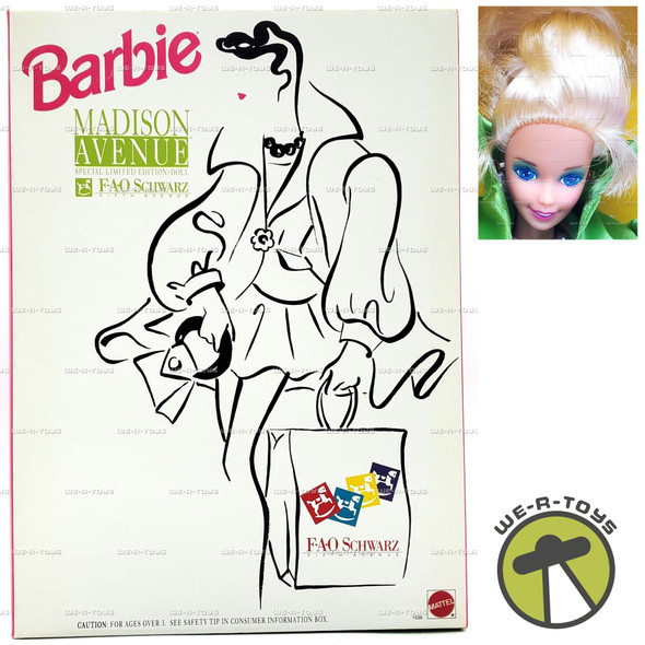 Madison Avenue FAO Schwarz Special Limited Edition Barbie Doll 1991 Mattel #1539