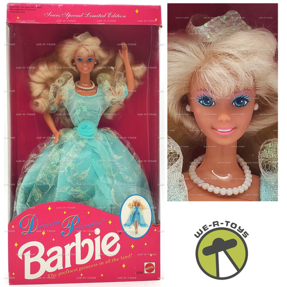 Barbie Dream Princess Doll Sears Special Limited Edition 1992 Mattel #2306
