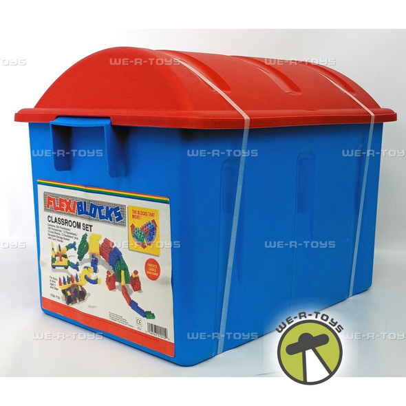 Flexiblocks Classroom Set of Blocks & Storage Basket With Carry Handles F720