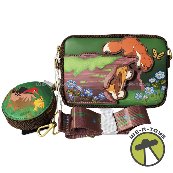 Disney Fox and the Hound Sling Crossbody Bag with Coin Bag Loungefly 2026