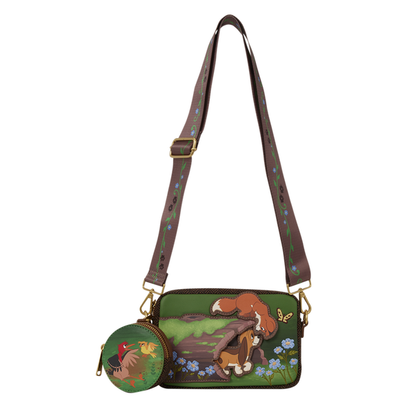 Disney the Fox and the Hound Sling Crossbody Bag with Coin Bag Loungefly 2026