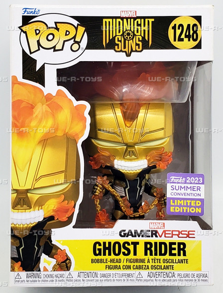 Funko POP Marvel Midnight Suns GamerVerse Ghost Rider 1248 Bobble Head Figure