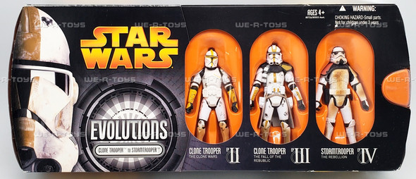 Star Wars Evolutions Clone Trooper to Stormtrooper Action Figure Set Hasbro