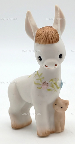 Nativity Faithful Donkey Painted Bisque Figurine CHK100-2 Hallmark 1981