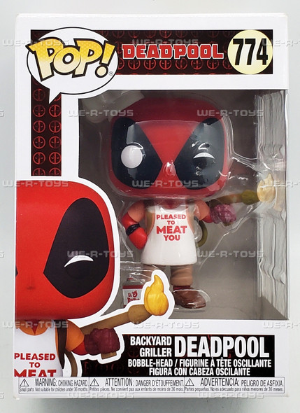Funko POP Marvel Deadpool 30th Backyard Griller Deadpool 774 Bobble Head Figure