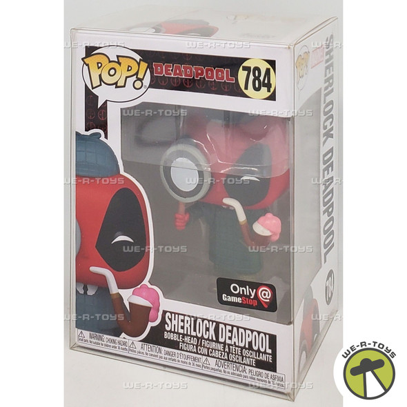 Funko POP Deadpool Sherlock Deadpool 784 Bobble Head Figure