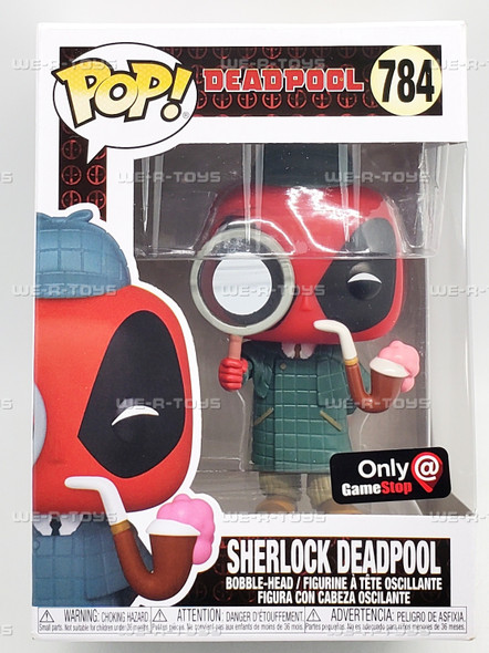 Funko POP Deadpool Sherlock Deadpool 784 Bobble Head Figure