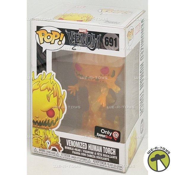 Funko Pop Marvel Venom Venomized Human Torch 691 Vinyl Bobble Head Figure