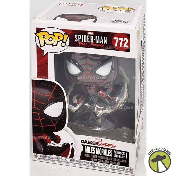 Funko POP Marvel’s Spider-Man Miles Morales Advanced Tech Suit 772 Bobble Figure