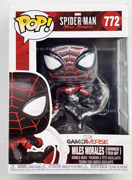 Funko POP Marvel’s Spider-Man Miles Morales Advanced Tech Suit 772 Bobble Figure