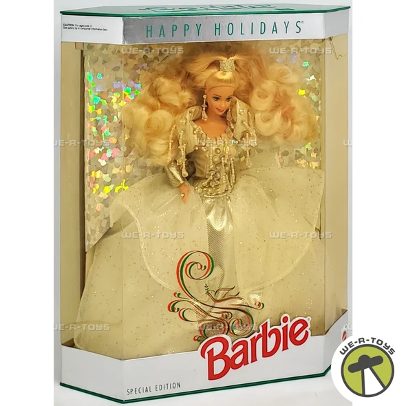 Happy Holidays Barbie Doll 1992 Mattel 01429