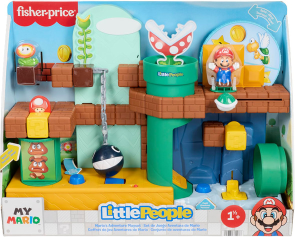 Fisher-Price Little People Toddler Toy My Mario Adventure Playset