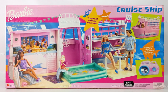 Barbie Cruise Ship Barbie Doll Playset with Child-Size Camera 2002 Mattel B0721