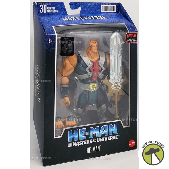 Masters of the Universe Masterverse Animated He-Man Action Figure Mattel HDR41