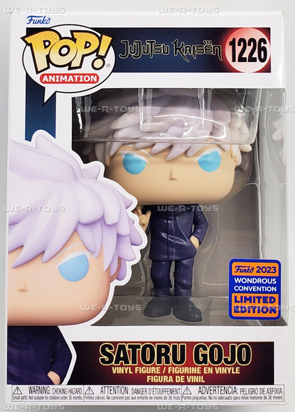 Funko POP Animation Jujutsu Kaisen Satoru Gojo 1226 Vinyl Figure 2023 Wonder Con