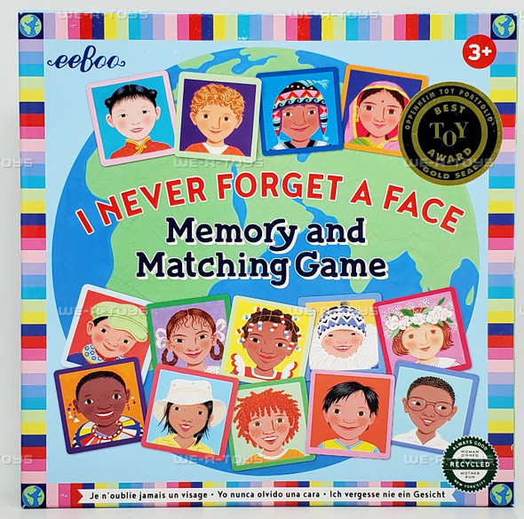 I Never Forget a Face Memory and Matching Game 24 Pairs2024 eeBoo 50424