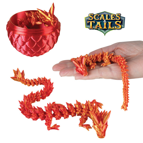 Orb Curiosities Scales & Tails Dragon Eggs 3 Pack