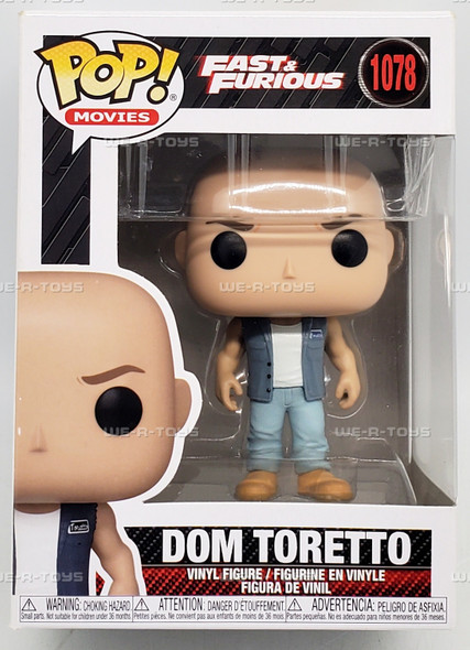 Funko POP Movies Fast and Furious Dom Toretto 1078 Vinyl Figure 55226