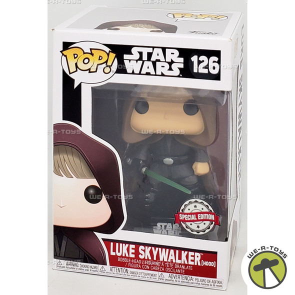 Funko POP Star Wars Luke Skywalker Hooded 126 Vinyl Bobble Head Figure 11310