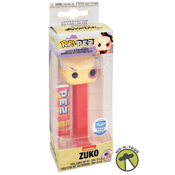 Funko POP PEZ Nickelodeon Avatar The Last Airbender Zuko Dispenser and Candy