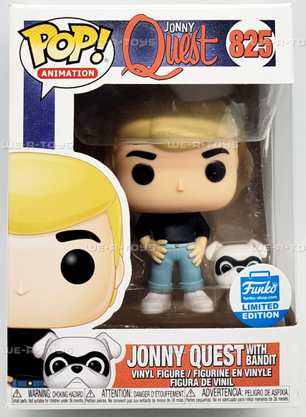 Funko POP Animation Jonny Quest with Bandit 825 Vinyl Figure