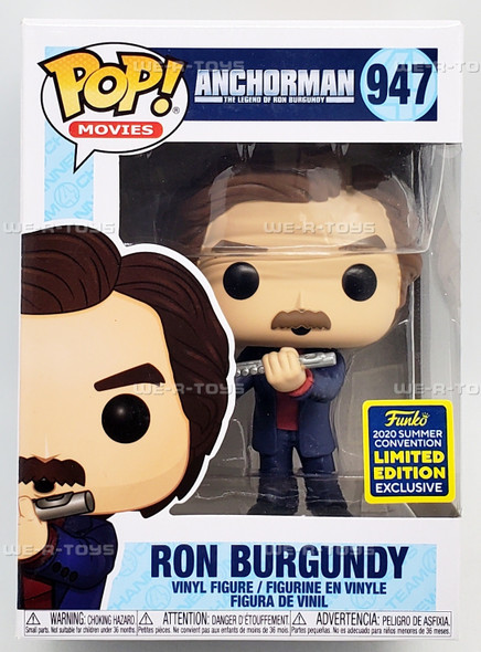 Funko POP Movies Anchorman Ron Burgundy with Flute 947 Vinyl Figure
