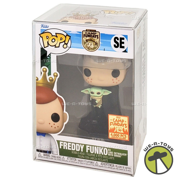 Funko POP Camp Fundays 2023 Freddy Funko as Luke Skywalker with Grogu Figure
