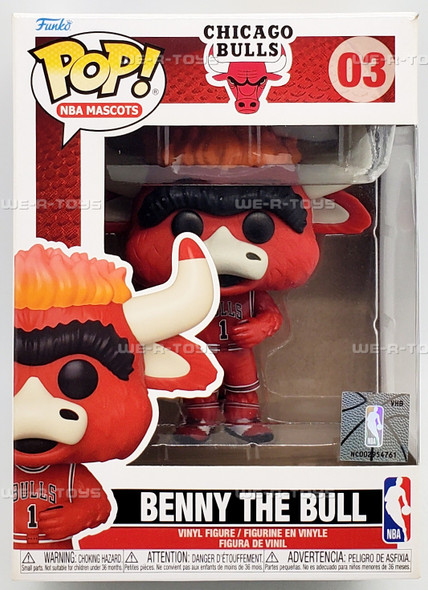 Funko POP NBA Mascots Chicago Bulls Benny The Bull 03 Vinyl Figure