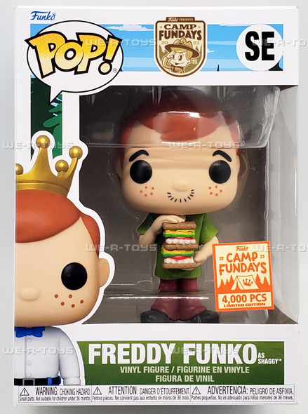 Funko POP Camp Fundays 2023 Freddy as Shaggy from Scooby-Doo Vinyl Figure