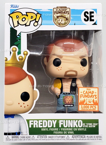 Funko POP Freddy Funko as Stone Cold Steve Austin 2023 Camp Fundays Vinyl Figure