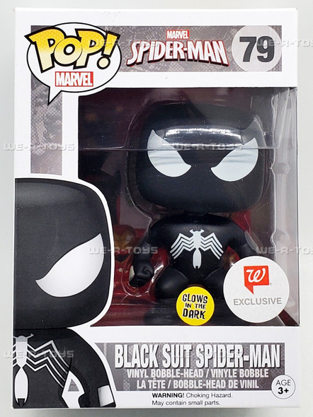 Funko POP Marvel Spider-Man Black Suit Spider-Man 79 Vinyl Bobble Head Figure