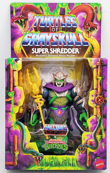 TMNT x MOTU Turtles of Grayskull Super Shredder Action Figure 2024 Mattel JBN06
