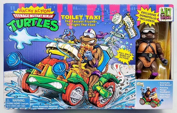 Teenage Mutant Ninja Turtles Toilet Taxi with Donatello Playmates Toys 84304