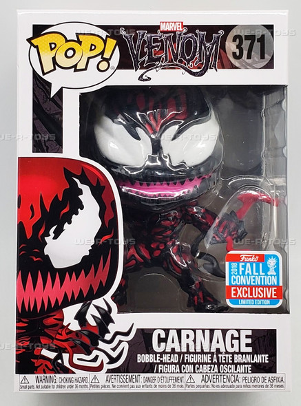 Funko POP Marvel Venom Carnage 371 Vinyl Bobble Head Figure