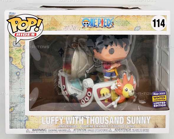 Funko POP Rides Animation One Piece Luffy with Thousand Sunny 144 Vinyl Figure