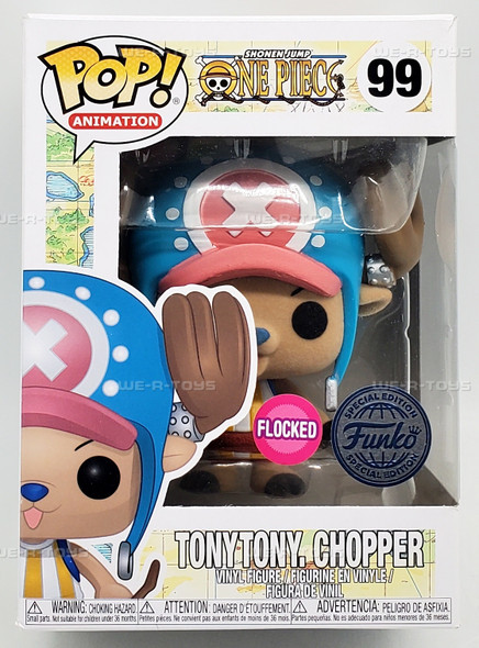 Funko POP Animation One Piece Tony Tony Chopper 99 Flocked Vinyl Figure