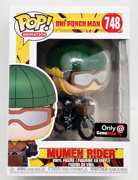 Funko Pop Animation One Punch Man Mumen Rider on Bike 748 Vinyl Figure