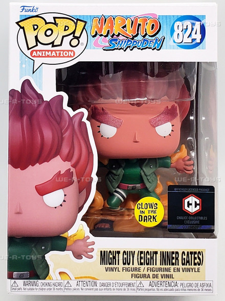Funko Pop! Naruto Shippuden Might Guy Eight Inner Gates 824 GITD Vinyl Figure