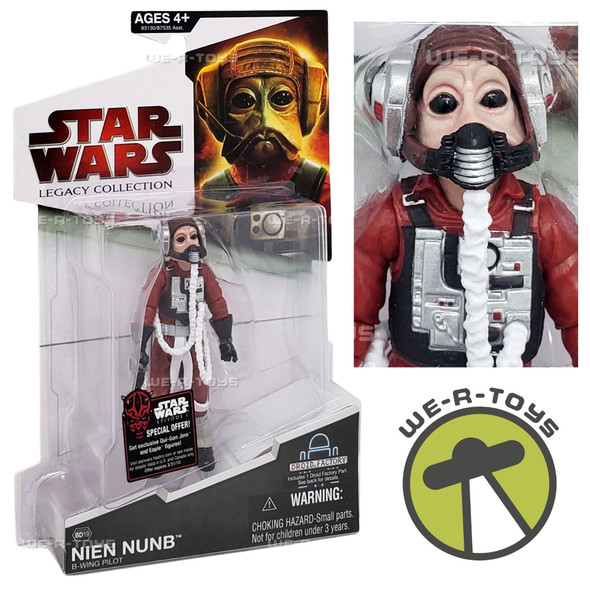 Star Wars Legacy Collection Nien Nunb B-Wing Pilot BD19 Action Figure 93130