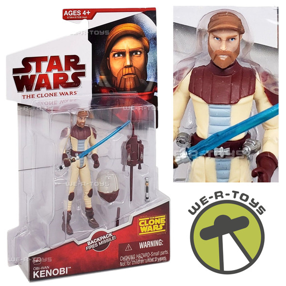 Star Wars The Clone Wars Obi-Wan Kenobi CW12 Action Figure 2009 Hasbro 87964