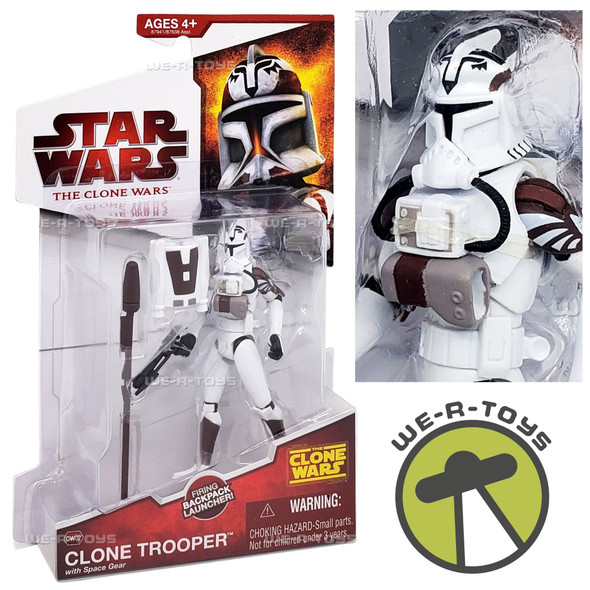 Star Wars The Clone Wars Clone Trooper with Space Gear CW02 Action Figure 87941