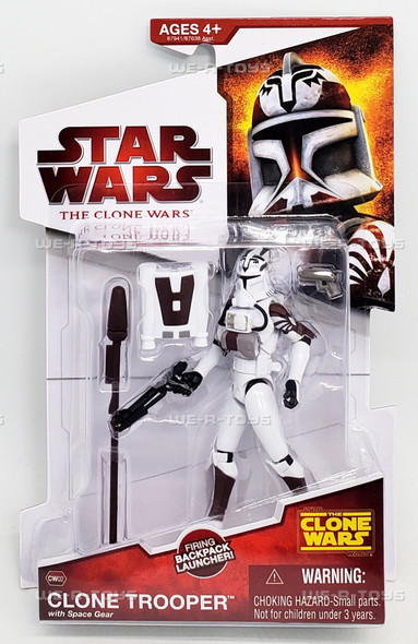Star Wars The Clone Wars Clone Trooper with Space Gear CW02 Action Figure 87941