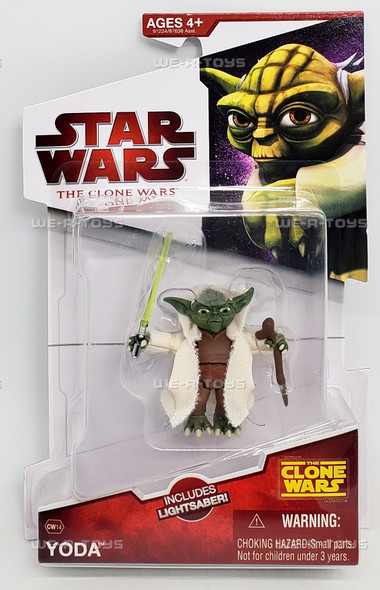 Star Wars The Clone Wars Yoda CW14 Action Figure 2009 Hasbro 91224