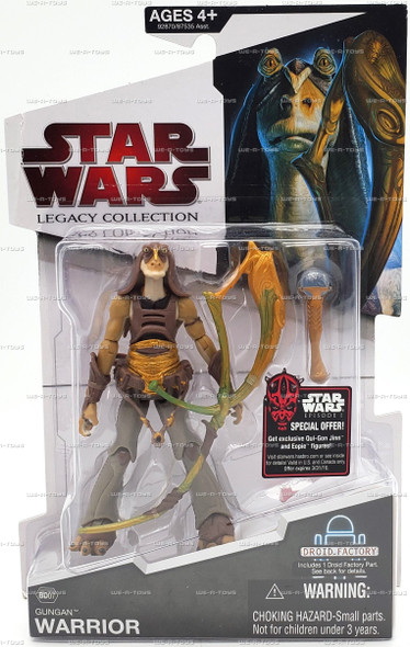 Star Wars Legacy Collection Gungan Warrior Action Figure 2009 Hasbro #92870
