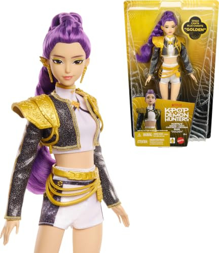 Kpop Demon Hunters HUNTR/X Rumi Golden Singing Doll