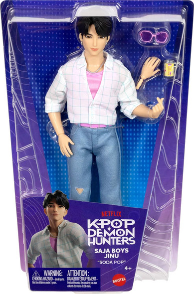 Kpop Demon Hunters Saja Boys Jinu Fashion Doll in Soda Pop Look