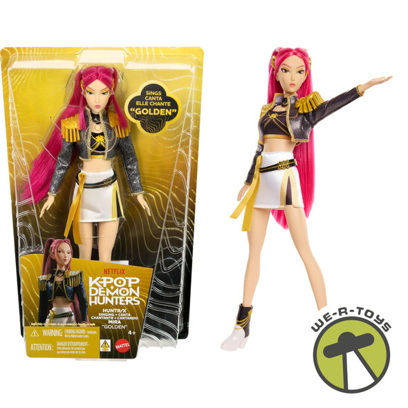 Kpop Demon Hunters HUNTR/X Mira Golden Singing Doll