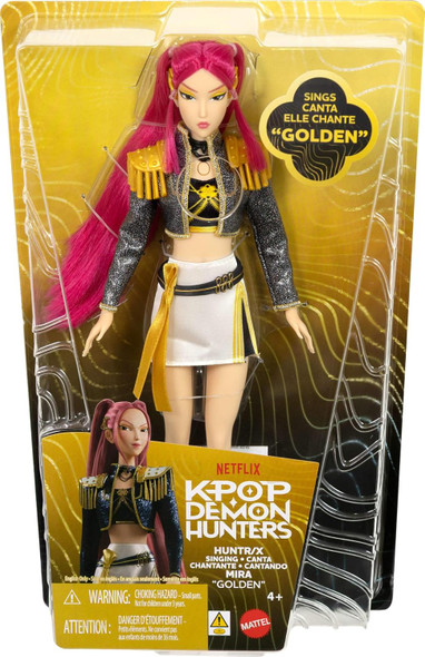 Kpop Demon Hunters HUNTR/X Mira Golden Singing Doll