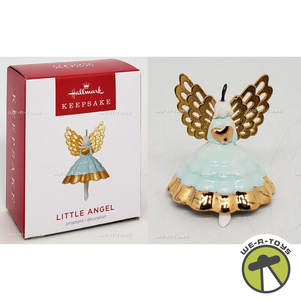 Hallmark Keepsake Miniature Christmas Ornament Little Angel with Heart 2022