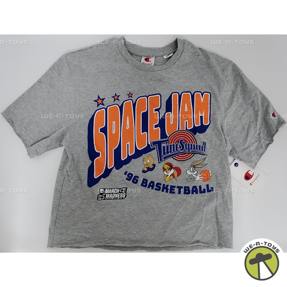 Space Jam Tune Squad 30th Anniversary Kids Gray T-Shirt Size Small 8-9